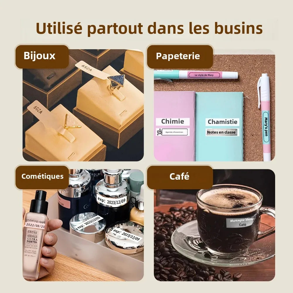 Phomemo Q30 imprimante d'étiquettes Mini imprimante poche thermique étiqueteuse sans fil autocollant poche Portable imprimante diverses étiquettes papier