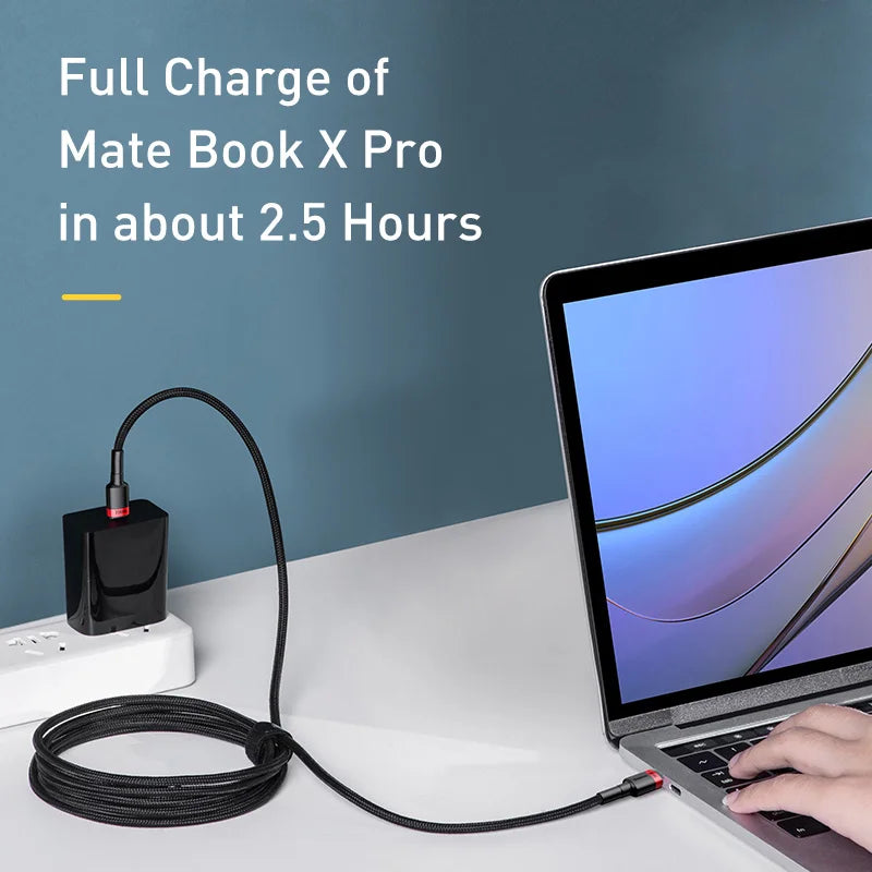 Baseus 100 W/5A USB C vers USB Type C câble pour iPhone 17 16 PD cordon de chargeur de charge rapide pour Macbook Samsung Xiaomi câble type-c