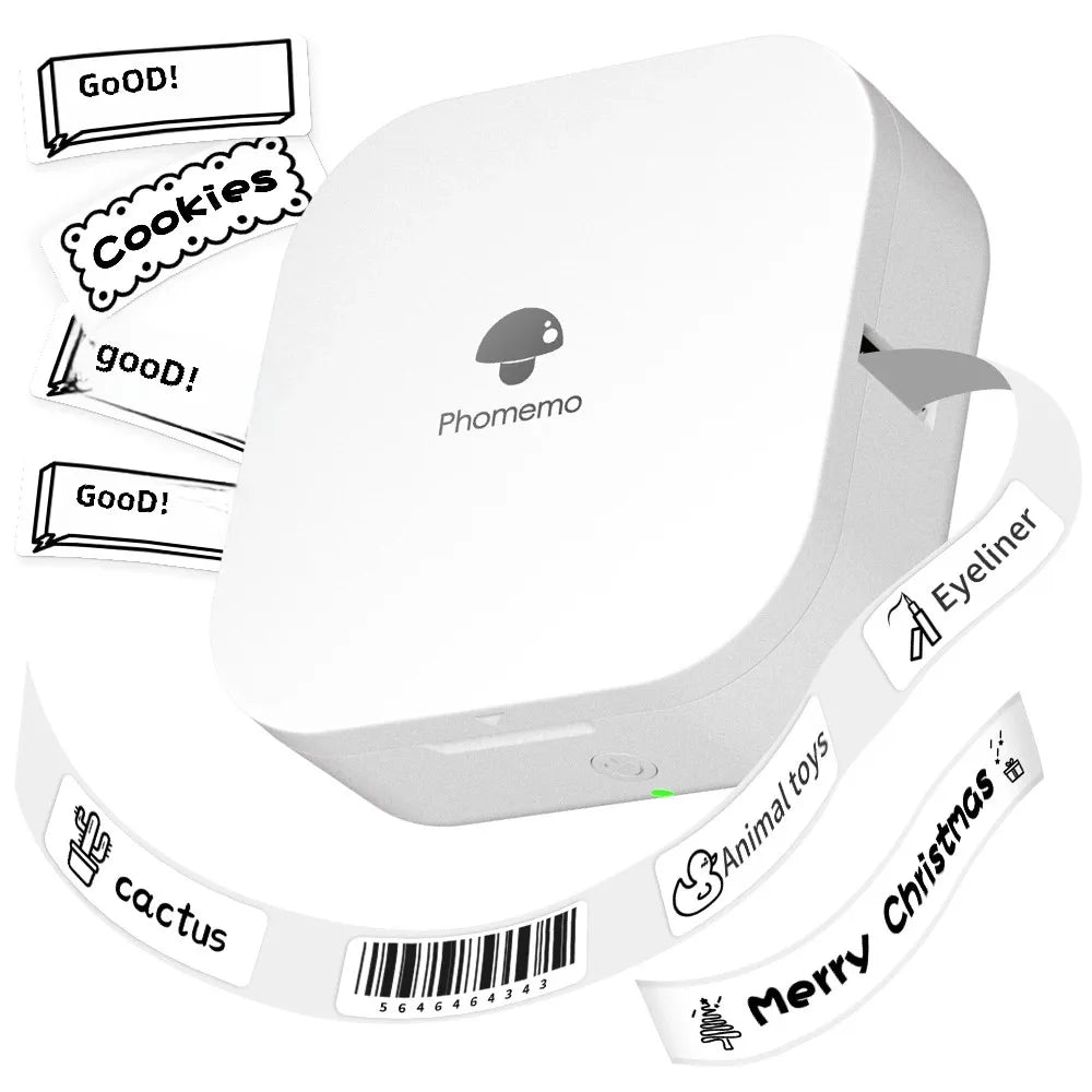 Phomemo Q30 imprimante d'étiquettes Mini imprimante poche thermique étiqueteuse sans fil autocollant poche Portable imprimante diverses étiquettes papier