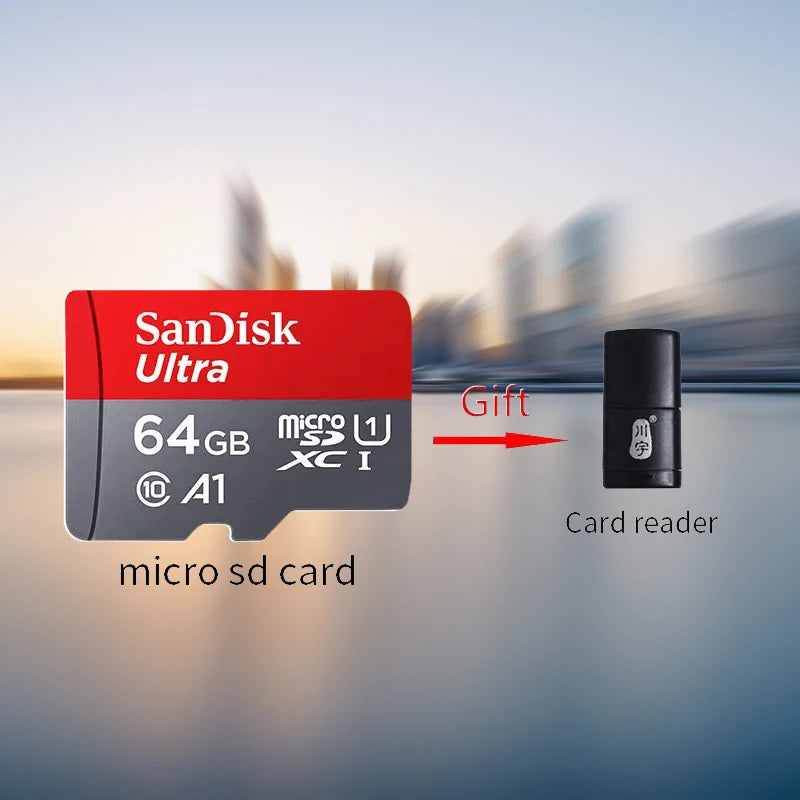 SanDisk Ultra microSDXC UHS-I Carte + Adaptateur SD, avec jusqu'à 140 Mo/s, Classe 10, U1, homologuée A1