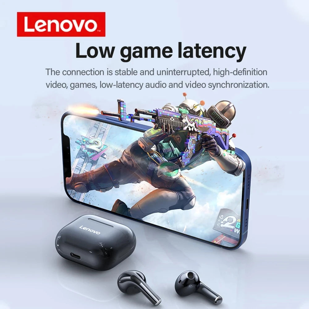Original Lenovo LP40 casque sans fil TWS Bluetooth écouteurs contrôle tactile Sport casque stéréo écouteurs pour téléphone Android