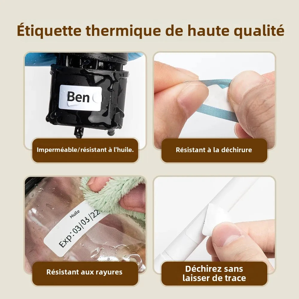 Phomemo Q30 imprimante d'étiquettes Mini imprimante poche thermique étiqueteuse sans fil autocollant poche Portable imprimante diverses étiquettes papier