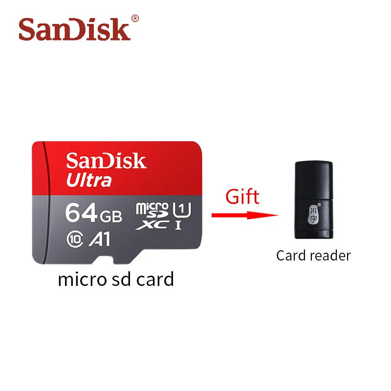 SanDisk Ultra microSDXC UHS-I Carte + Adaptateur SD, avec jusqu'à 140 Mo/s, Classe 10, U1, homologuée A1