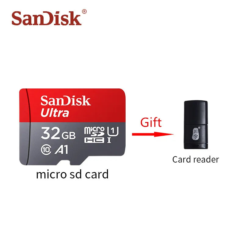 SanDisk Ultra microSDXC UHS-I Carte + Adaptateur SD, avec jusqu'à 140 Mo/s, Classe 10, U1, homologuée A1