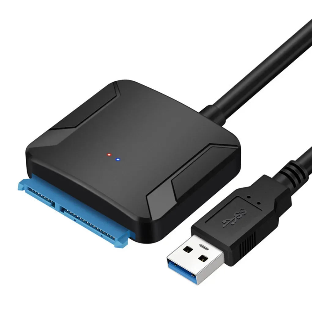 Câble adaptateur SATA vers USB 3.0 pour disque dur SSD HDD SATA III 3.5/2.5 pouces, convertisseur de disque dur, prise en charge UASP avec adaptateur d'alimentation 12V